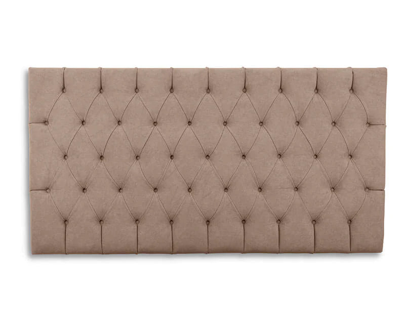 Ella Deep Buttoned Velvet Headboard - Queen