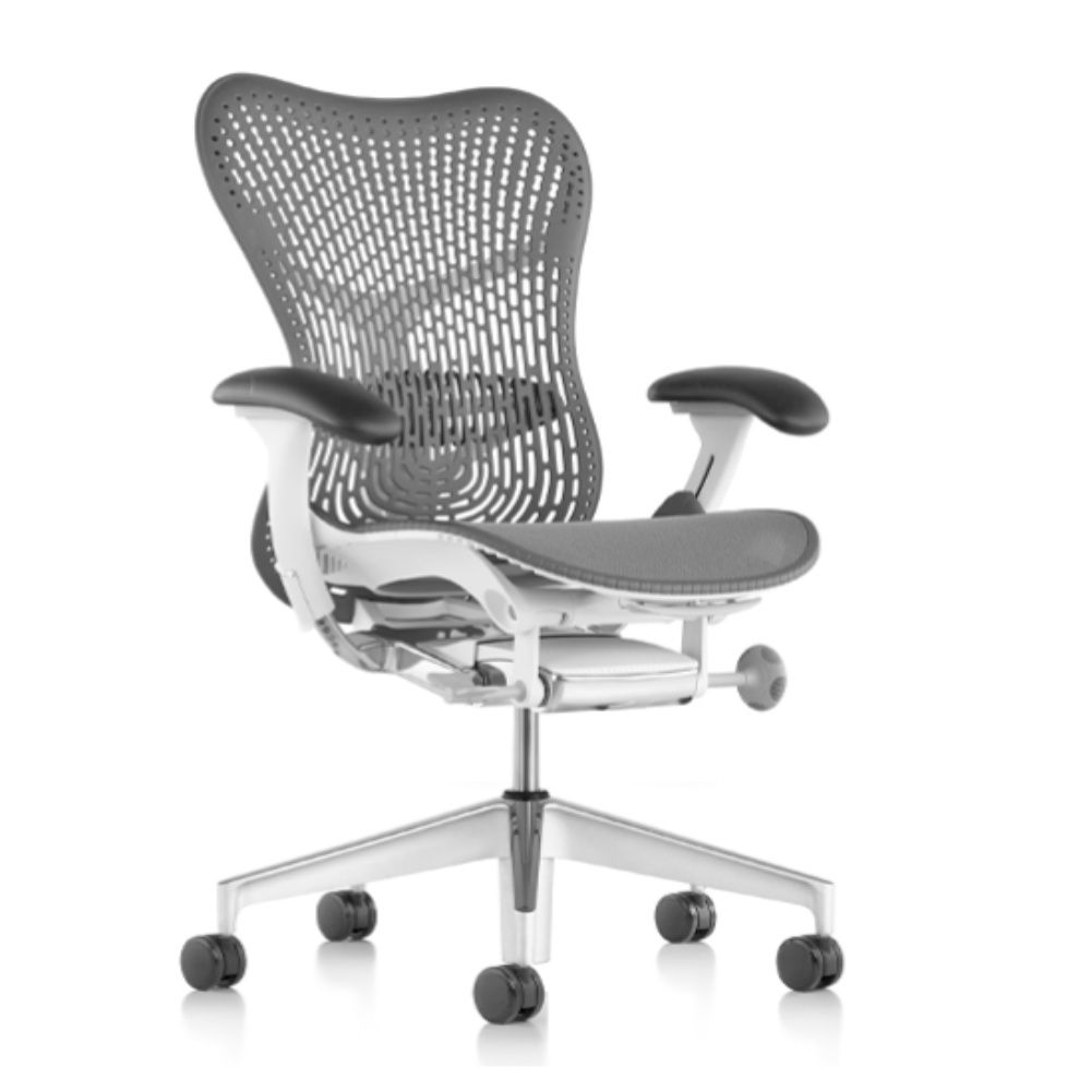 Home And Beyond Mirra 2 Office Chair – Slate & White