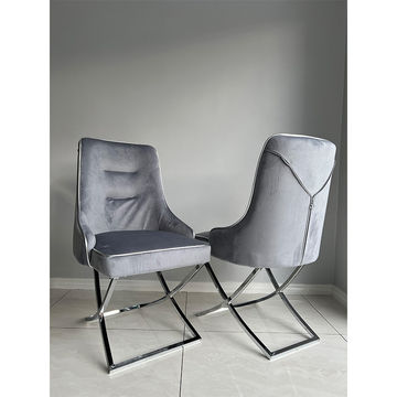 KC Furn- Mia Zip Back Dining Chair (Set of 2)