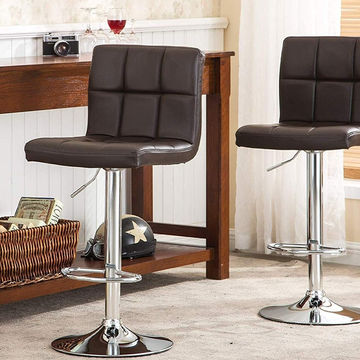 Ronin Faux Leather Swivel Bar Stool