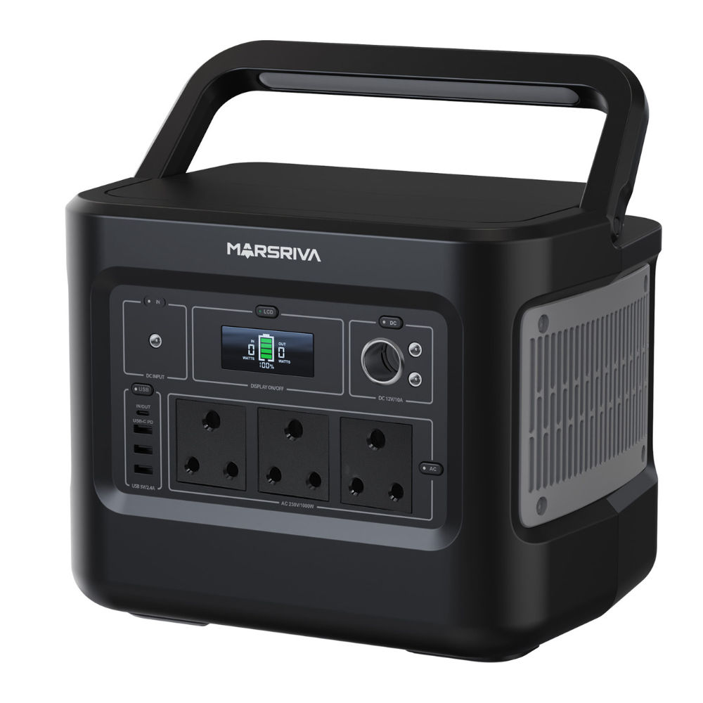 Marsriva Portable Power Station LiFePo4  | 1000W | 1024Wh | MP10