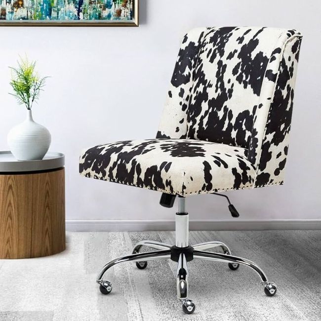 QandA Danni Genuine Leather Office Chair