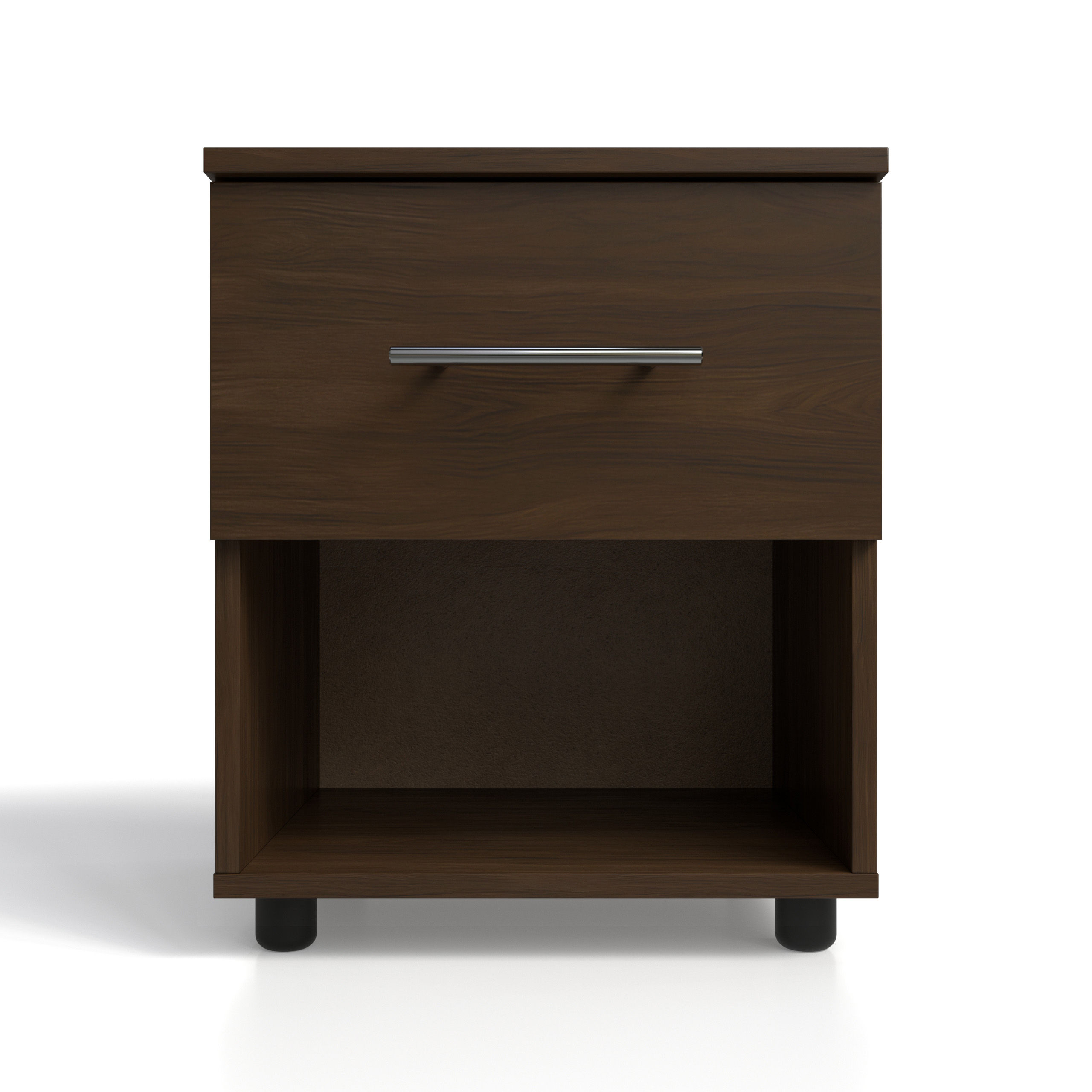 BAM! Oslo One Drawer Bedside Table - Imbuia