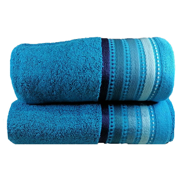 Royal Turkish Collection -450gsm -100% Cotton -Bath Sheet -Teal -Pack of 2