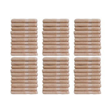 Bunty's Hotel Collection 900GSM 50x80cms Bath Mats - 60 Pc Pack - Tapioca