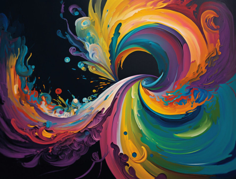 Canvas Wall Art - Canvas Wall Art: Acrylic Abstract Painting - B1349 - [120 x 80 cm]