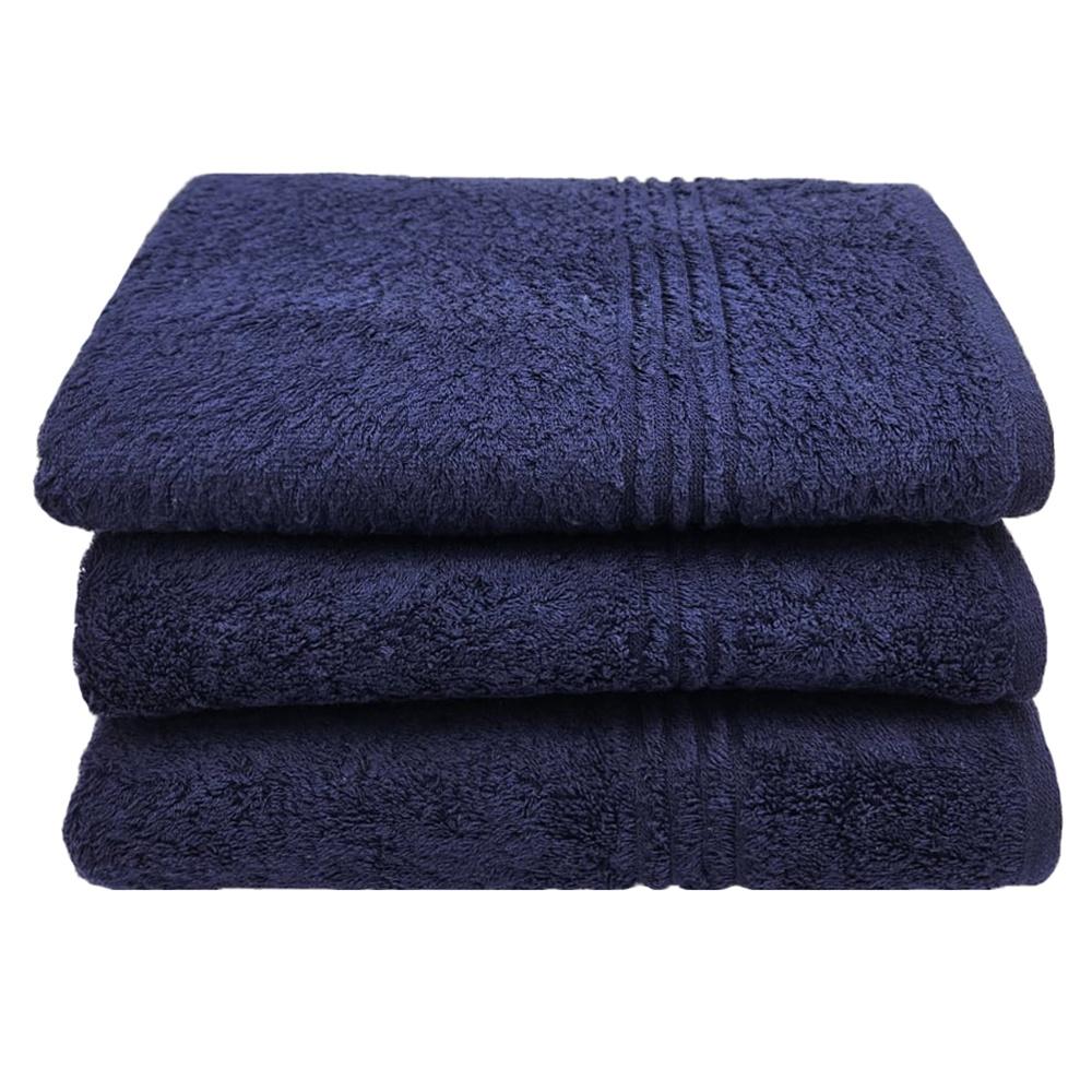 Glodina Black Label Luxury Marathon Snag Proof 550gsm -Bath Sheet -Pack of 3 -Navy