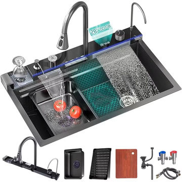 Multifunctional LED Modern Kitchen Sink 800mm