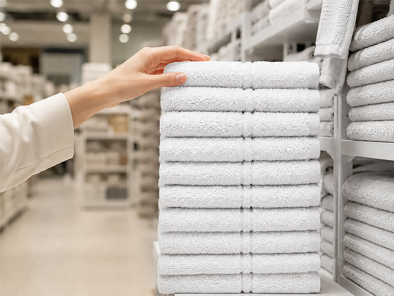 Hotel Collection 600GSM 30x50cms Guest Towel - 10 Pc Pack - Optical White
