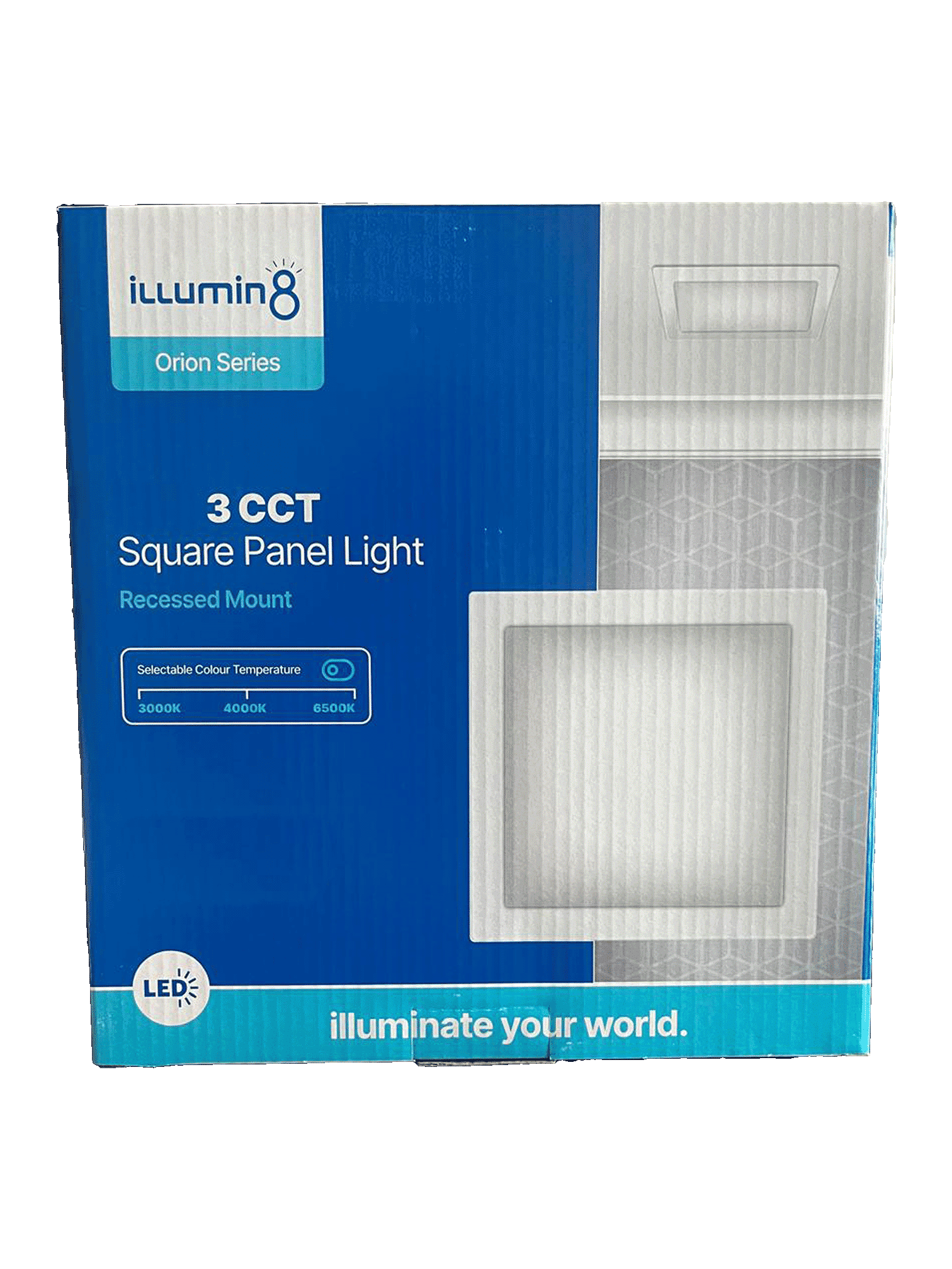 12W Square Recessed Panel 3CCT