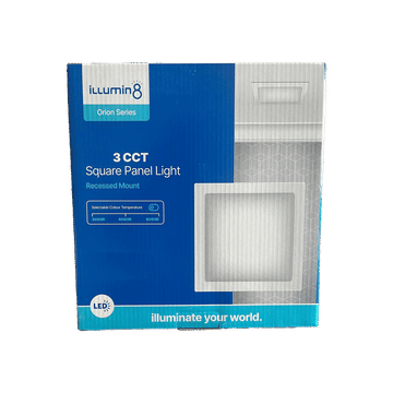12W Square Recessed Panel 3CCT