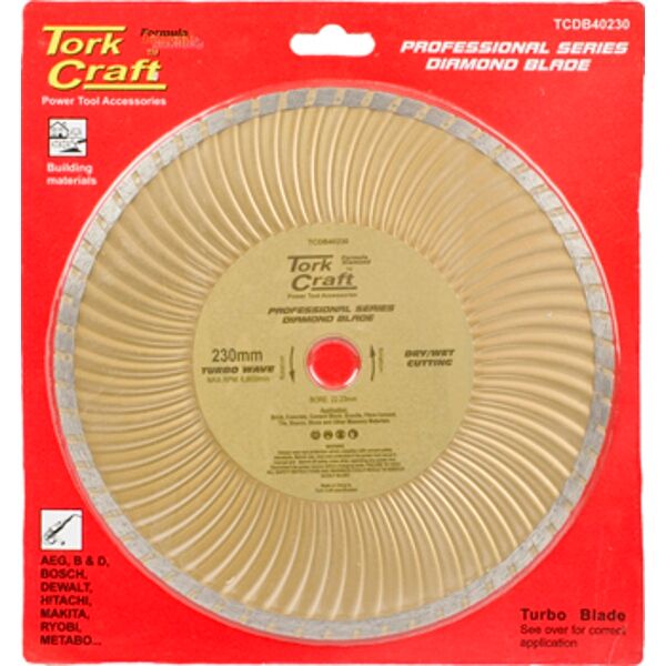 Diamond Blade 230Mm Turbo Wave Profesional