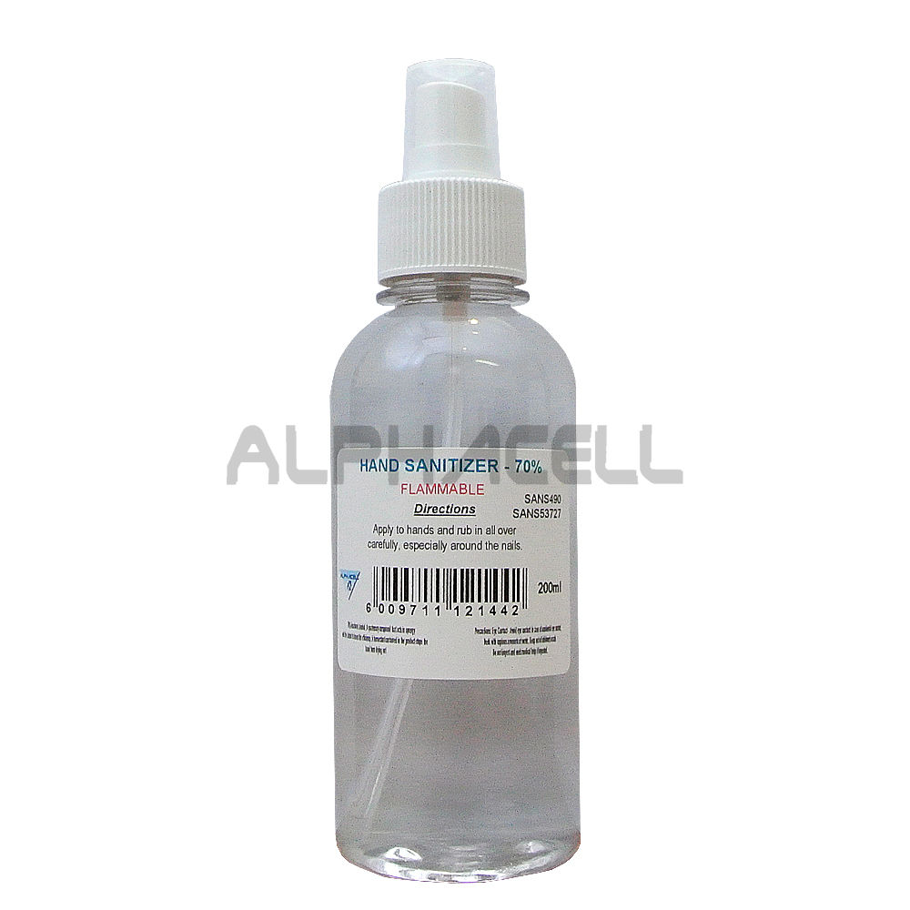 HAND SANITIZER ALPHACELL - 200ml 70% Liquid