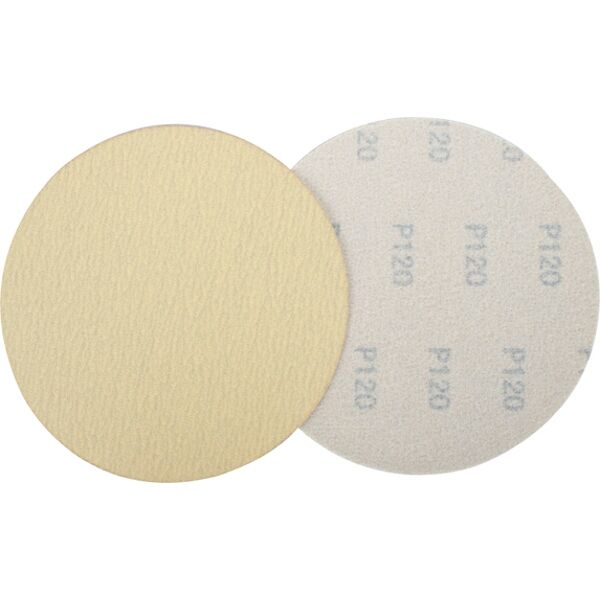 Gold Disc (50 Pieces) 120 Grit 150Mm Without Hole Hook And Loop