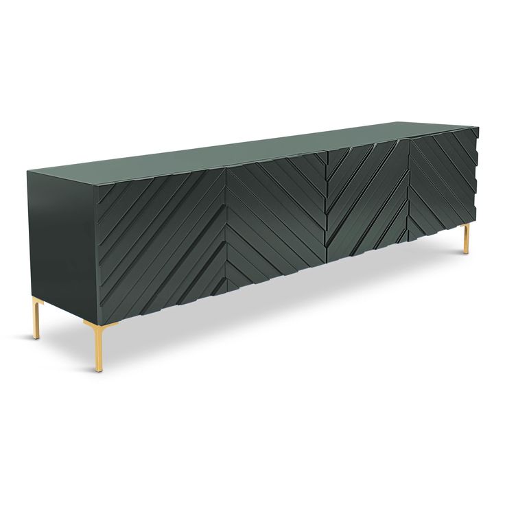 ZHi Chevron 4 Door Console - Navy Blue