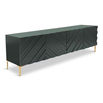 ZHi Chevron 4 Door Console - Navy Blue