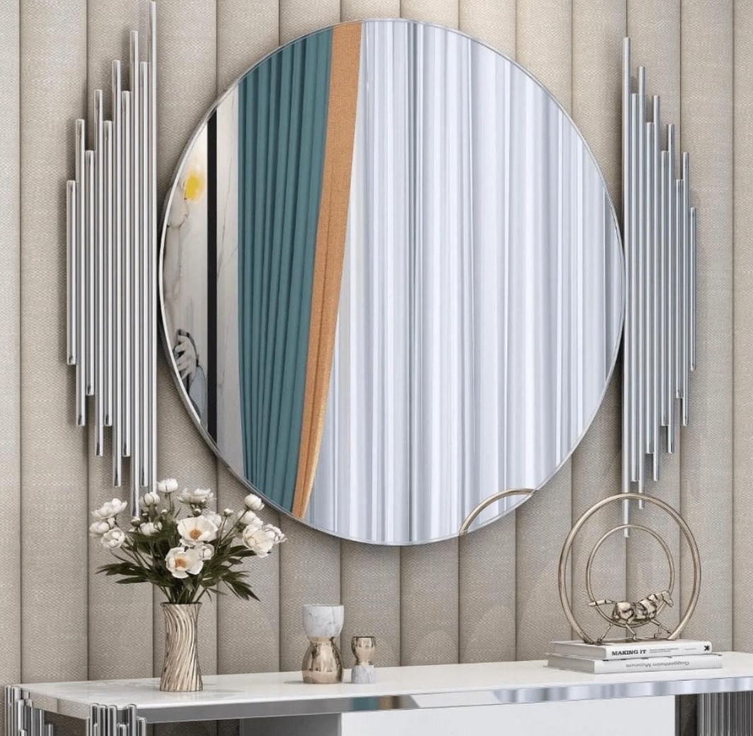 Asher- Donna Wall Mirror Silver