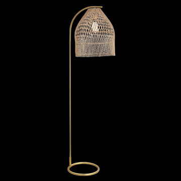 230v 40W E27 Rattan Floor Lamp