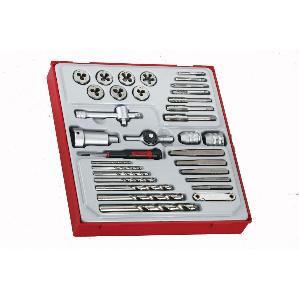 34PC Tap & Die Tray