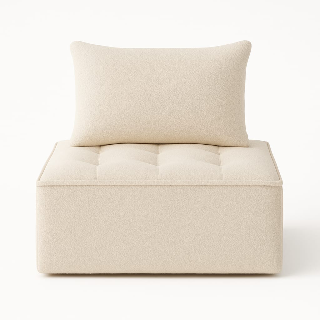 Bouclé Bliss Reading Chair