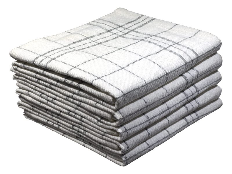 Multipurpose, Easy Fit, Absorbent Kitchen Towel - Design 2182 - 053x076cms - (05 Pc Pack) - Checks - High-Rise