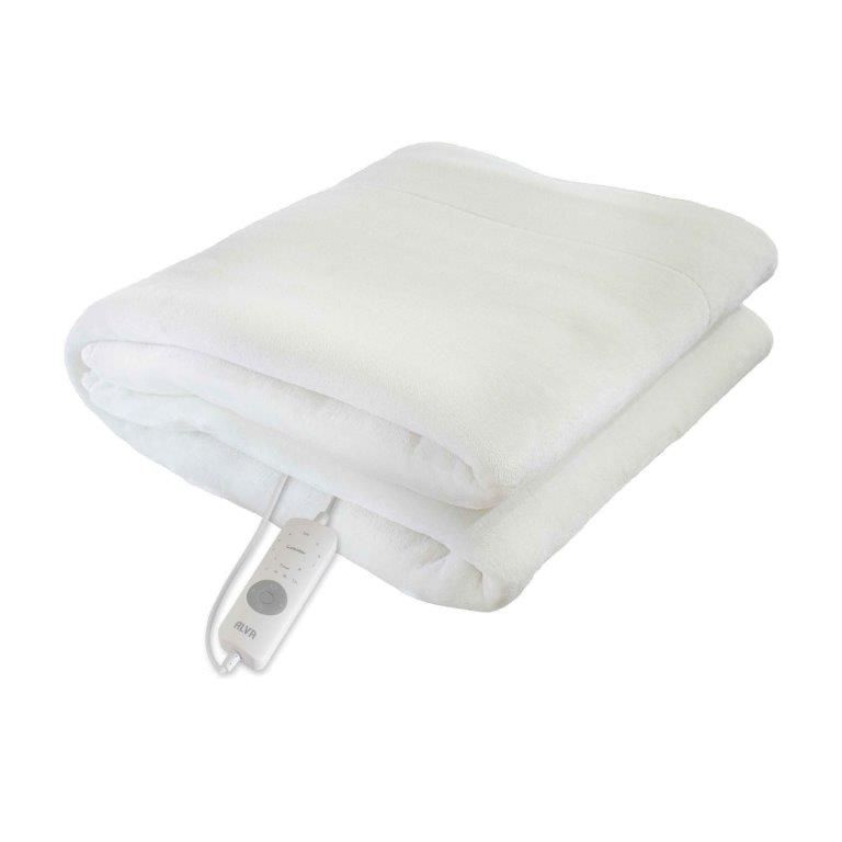 ALVA - SINGLE - MINK FLEECE FITTED ELECTRIC BLANKET W/ELASTIC 91X188CM