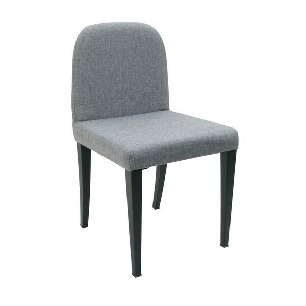 Modern Upholstered Dining Chair – Steel Frame & Fabric Seat