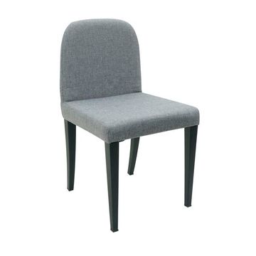Modern Upholstered Dining Chair – Steel Frame & Fabric Seat