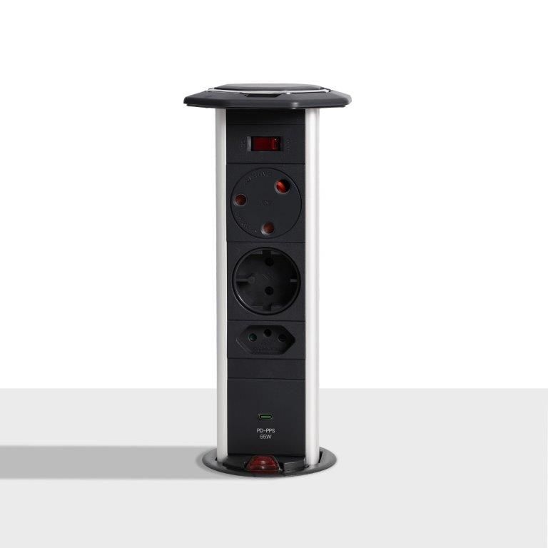 Multiplug Powerlogic Powerdock MK565 Black