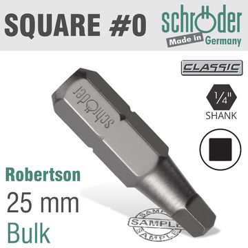 SQ.RECESS NO.0 INSERT BIT