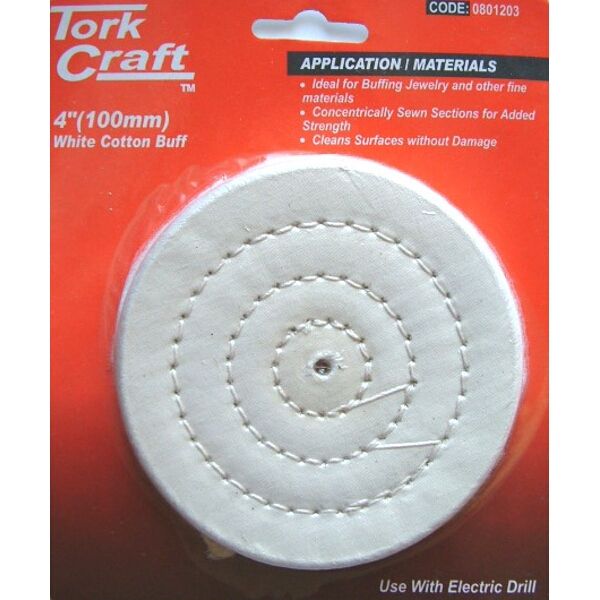 Cotton Buff Replacement 100Mm Carded