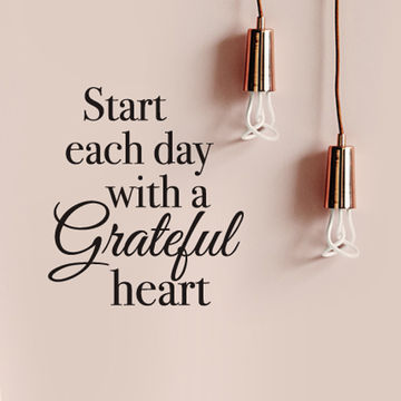 VINYL WALL ART GRATEFUL HEART