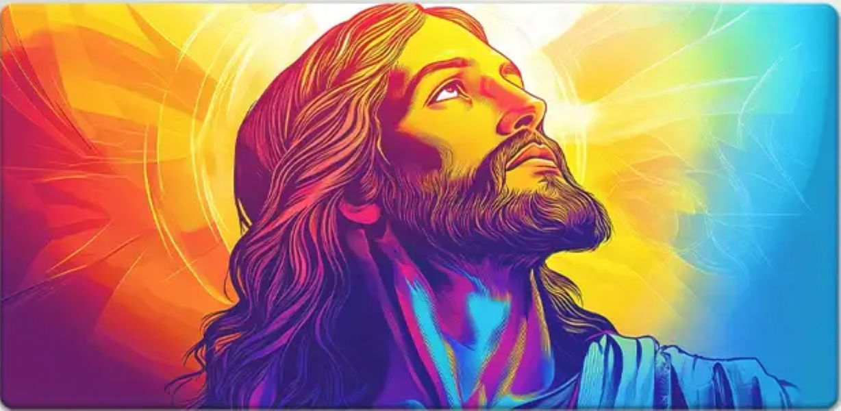 XXL Gaming Mouse Pad - Jesus Profile - 90x40cm