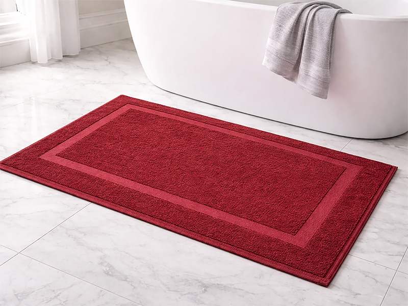 Plush 750GSM - Bath Mat - 050x080cm - Red Pear(1pc Pack)