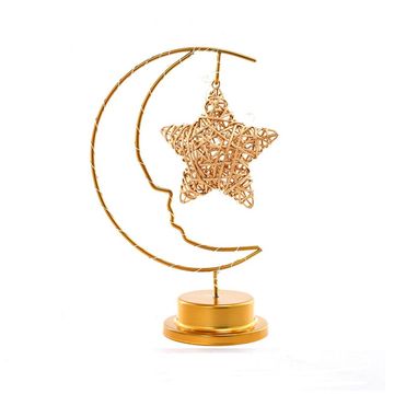 Battery Operated Star Quarter Moon Light Warm White