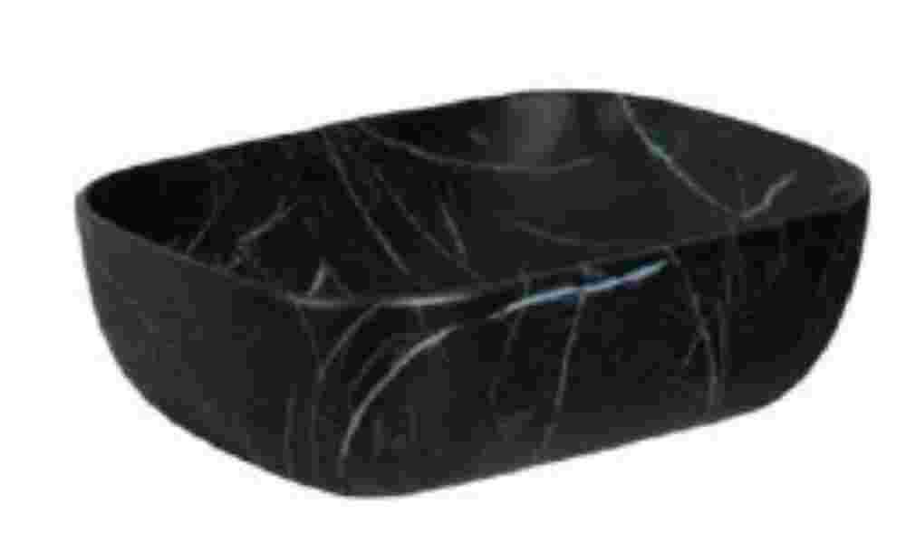 Counter top Ceramic Basin / table top Marble - Black Matt