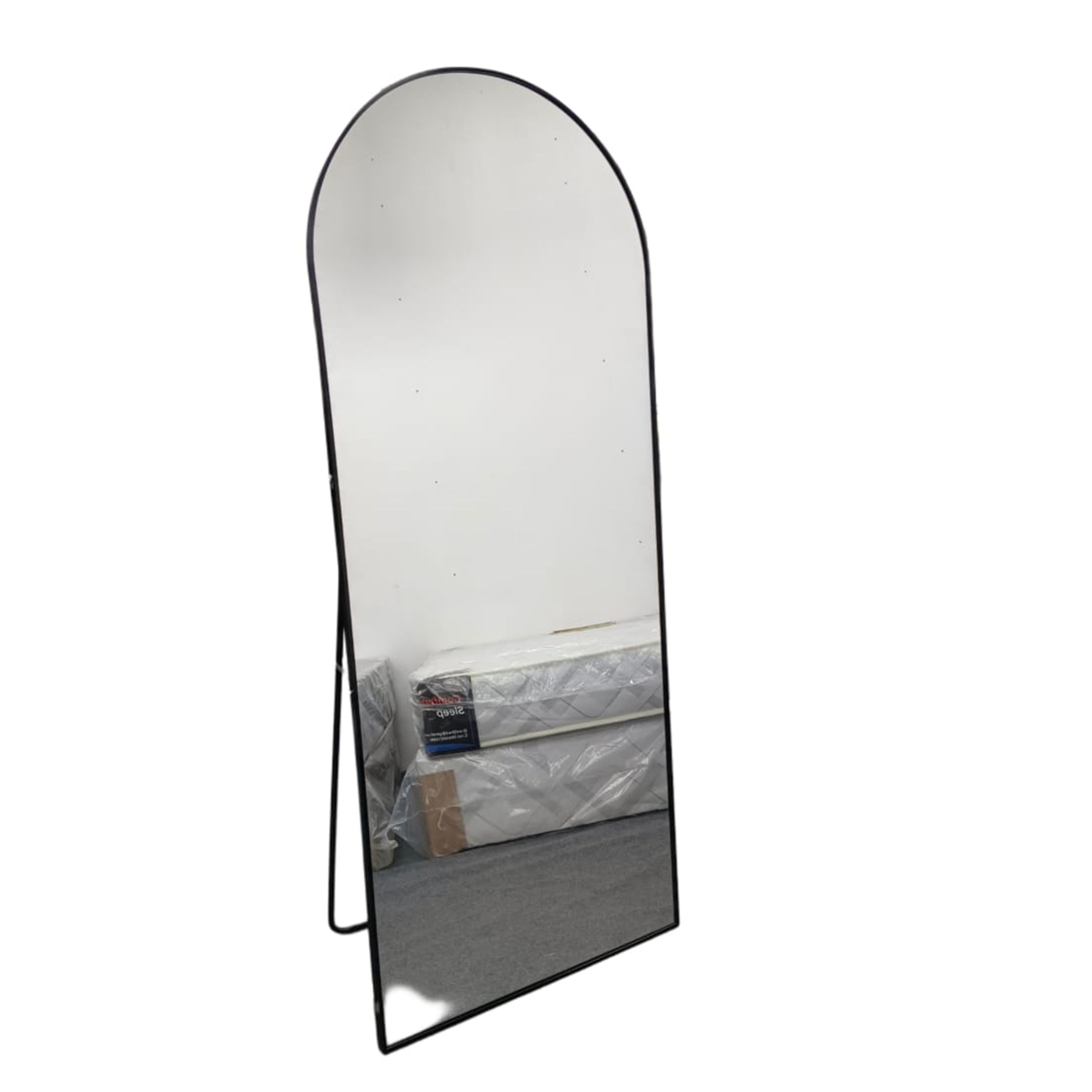 Black Frame, Arch Shape Standing Mirror