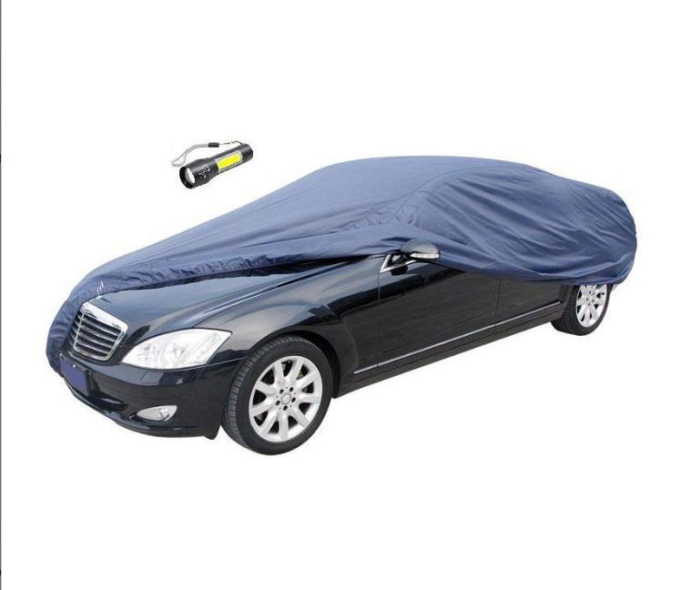 Auto Gear Waterproof Car Cover Medium and Torch