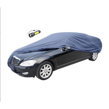 Auto Gear Waterproof Car Cover Medium and Torch