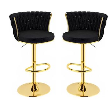 KC FURN – Grace Velvet Set Of 2 Barstools