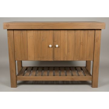 Rustic Pine vanity w/ pine top