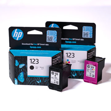 HP 123 Black and Tri Colour Original Ink Cartridge Multipack - H123SMP