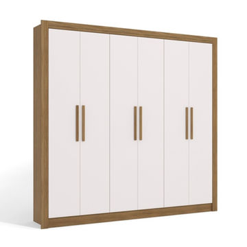 Delgado 6 Door Wardrobe White