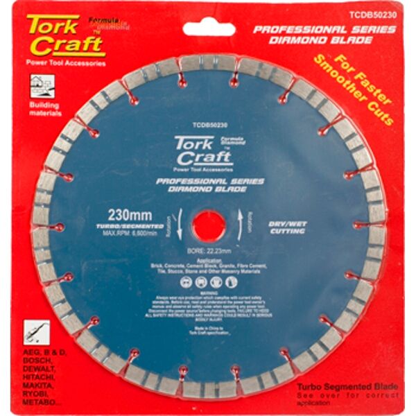 Diamond Blade Turbo-Segmented 230X22.23Mm