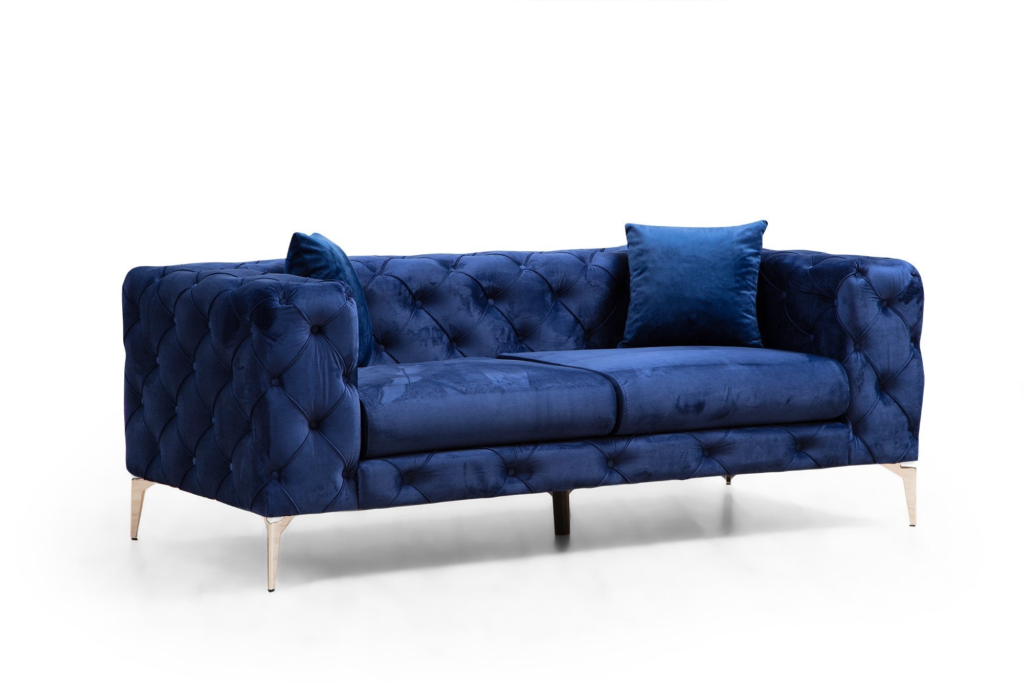 Figure It Out Furniture Como 2 Seater - Navy Blue