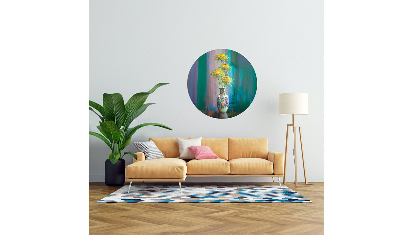 TRETCHIKOFF STILL LIFE OF CHRYSANTHEMUMS DECAL