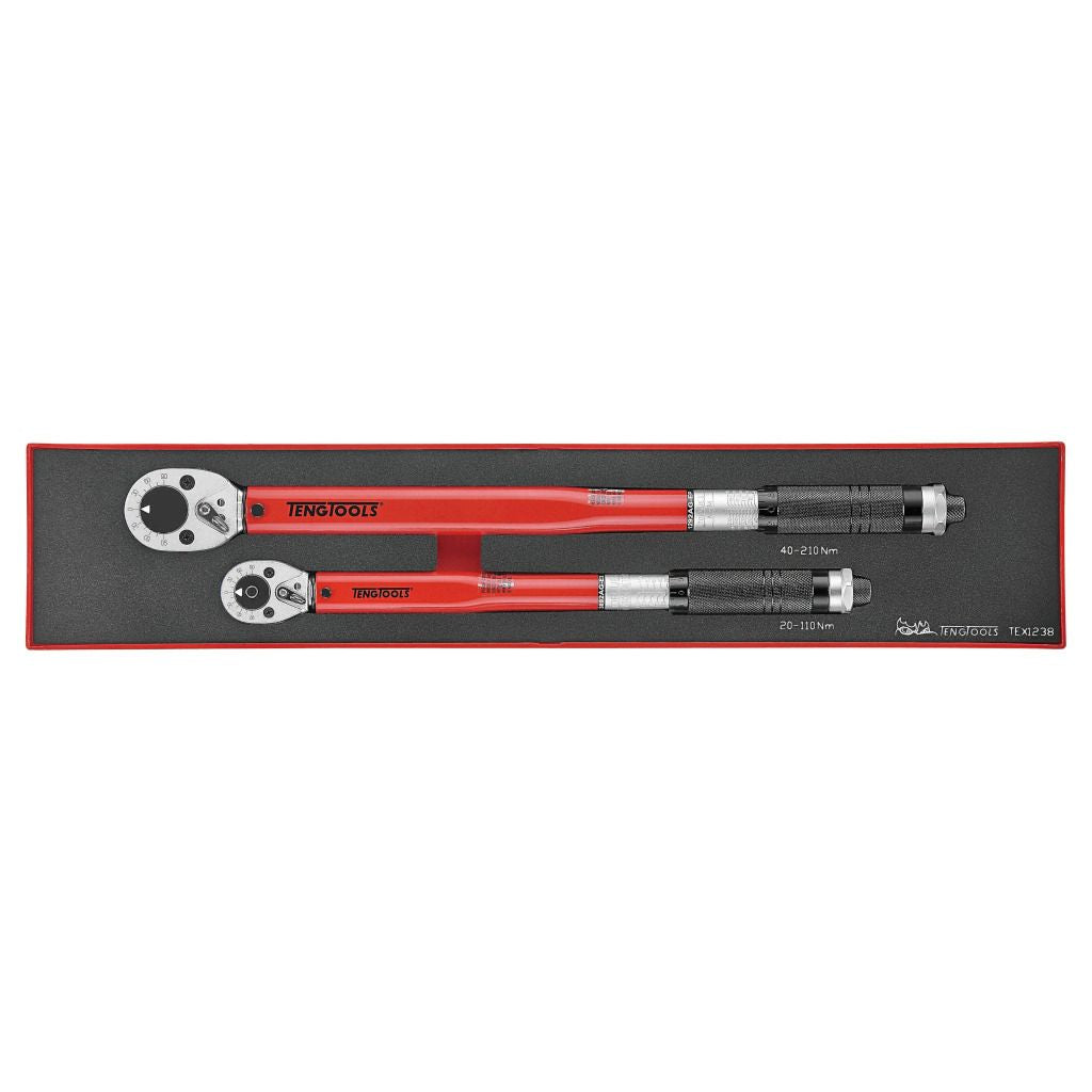 2PC Torque Wrench Set in EVA Covering 20-210NM