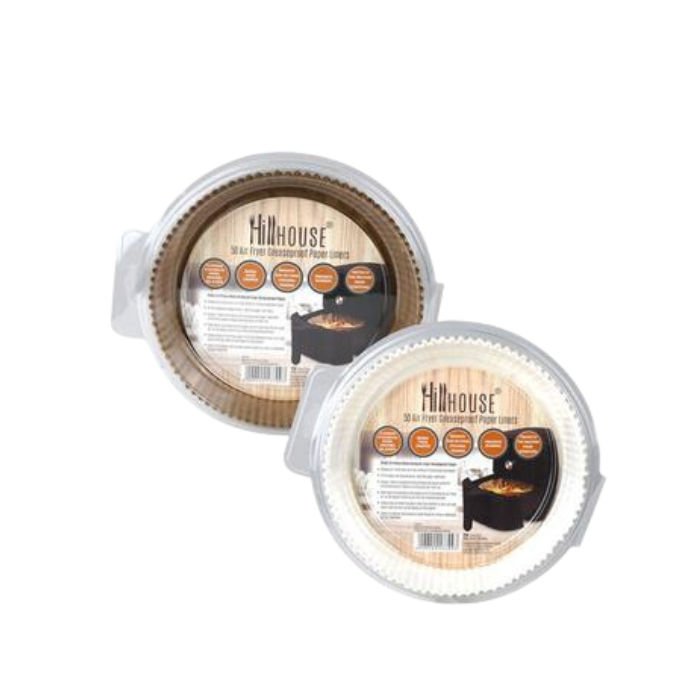 Airfryer liners 20cm round 50pc ASSTD - 2pack