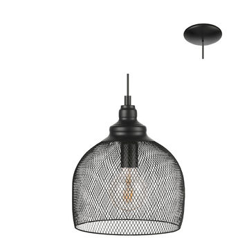 Straiton - Pendant - Black E27 - 1 x 60w