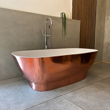 Ovale ThruColour Antique Copper Freestanding Bath